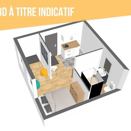 Grand Studio Avec Espace De Travail Toulouse Exterior photo
