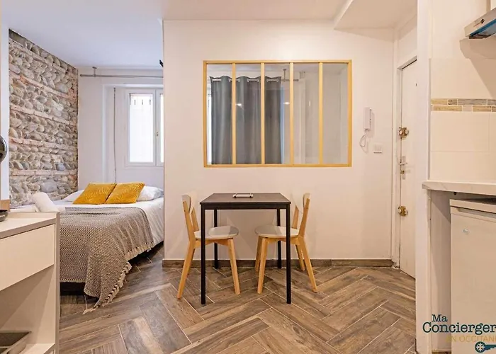 Grand Studio Avec Espace De Travail